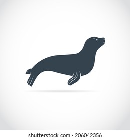 Vector Images Of Sea Lion On A White Background