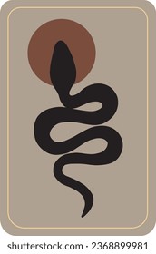 Vector images of snakes, plant and space elements. Ideal for printing on fabric or clothing, wallpaper and wrapping paper, for stickers, emblems