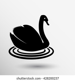 Vector images swan icon beauty elegance.