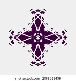 vector images of unique and beautiful minimalist symmetrical motifs for wall decorations or cloth stamps can also be