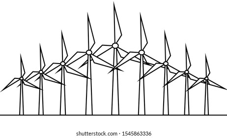 vector images of a windmill