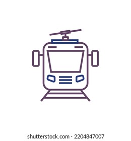 vector image.transport icon on white background with dark lines.