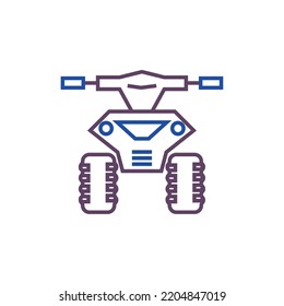 vector image.transport icon on white background with dark lines.