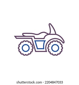 vector image.transport icon on white background with dark lines.