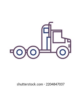 vector image.transport icon on white background with dark lines.