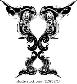 the vector of imagination line art design