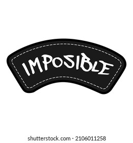 Vector Impossible Pattern Color is Black and White for Commercial Use