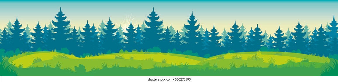 Vector imsge of forest background