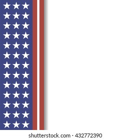 Vector Independence Day of America. American Flag Background.