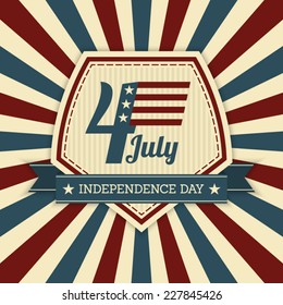 vector independence day badge