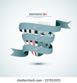 Vector independence day badge / poster - retro vintage version