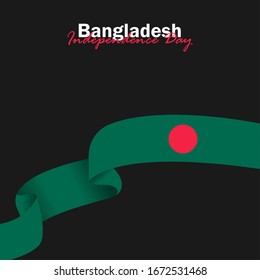 Vector of Independence Day with Bangladesh Flags. Celebration of Bangladesh Independence Day on March 26. Vector Illustration