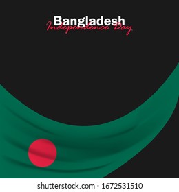 Vector of Independence Day with Bangladesh Flags. Celebration of Bangladesh Independence Day on March 26. Vector Illustration
