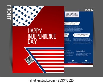 Vector Independence day flyer.