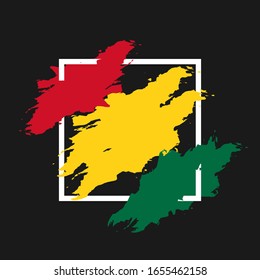 Vector of Independence Day Ghana. Celebration of Ghana's national day on March 6. ghana national flags. - Vector Illustration