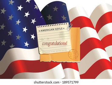 Vector independence day poster. Vector illustration 8 eps