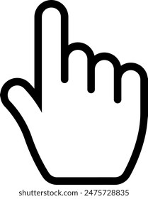 vector of an index finger cursor