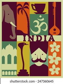 Vector India background