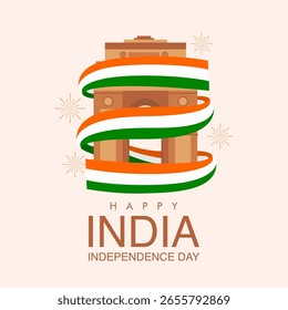 Vektor india Unabhängigkeit Tag Poster Vorlage