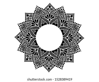 Vector india mandala floral set 