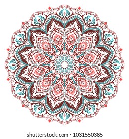 Vector indian bright color mandala