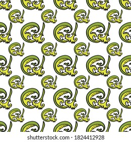 Vector indian decorative wallpaper. Batik indonesia. Colorful pattern with paisley and stylized flowers. Floral seamless pattern. Design for wrapping paper, cover, fabric, textile, wallpaper, curtains