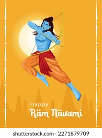 Vector of Indian festival, Shree Ram Navami 