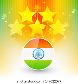 diseño de bandera indiana vectorial con espacio para el texto