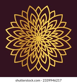 Vektorindisches Blumendesign von Mandala
