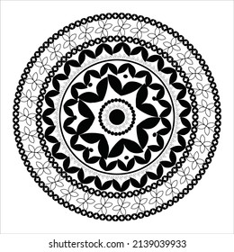 vector Indian mandala art design free vector