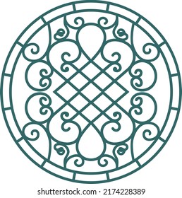 Diseño artístico de mandala india vectorial 