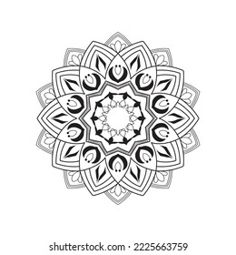 Vector indian mandala design background