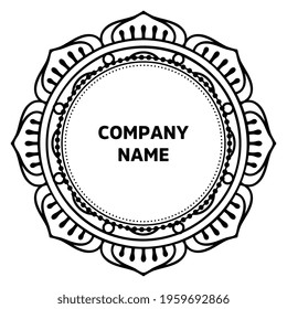 Vector indian Mandala oriental template