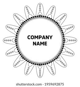 Vector indian Mandala oriental template