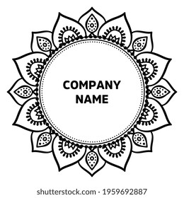 Vector indian Mandala oriental template