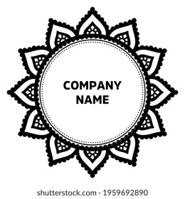 Vector indian Mandala oriental template