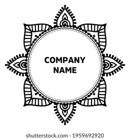 Vector indian Mandala oriental template