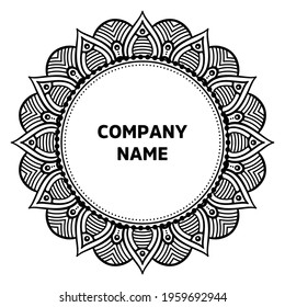 Vector indian Mandala oriental template