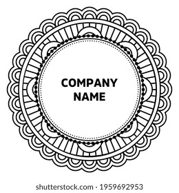 Vector indian Mandala oriental template