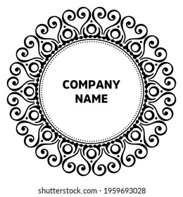 Vector indian Mandala oriental template