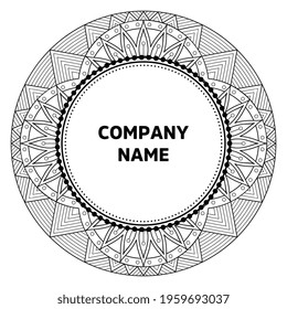 Vector indian Mandala oriental template