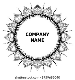 Vector indian Mandala oriental template