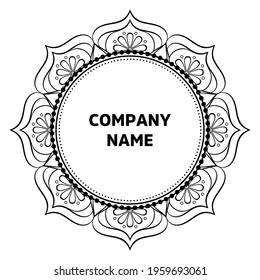 Vector indian Mandala oriental template