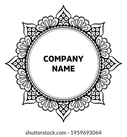 Vector indian Mandala oriental template