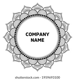 Vector indian Mandala oriental template