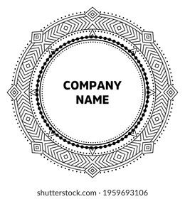 Vector indian Mandala oriental template
