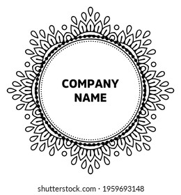 Vector indian Mandala oriental template