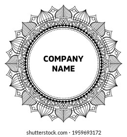 Vector indian Mandala oriental template