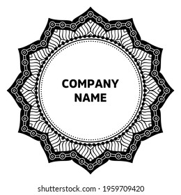 Vector indian Mandala oriental template