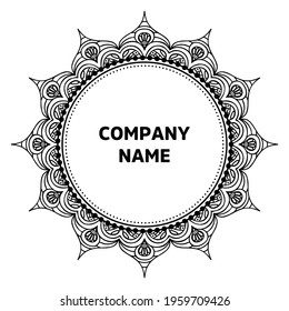 Vector indian Mandala oriental template